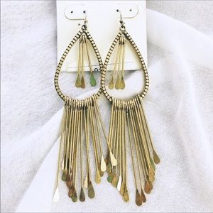 Lucky Brand Golden Desert Tiered Earrings